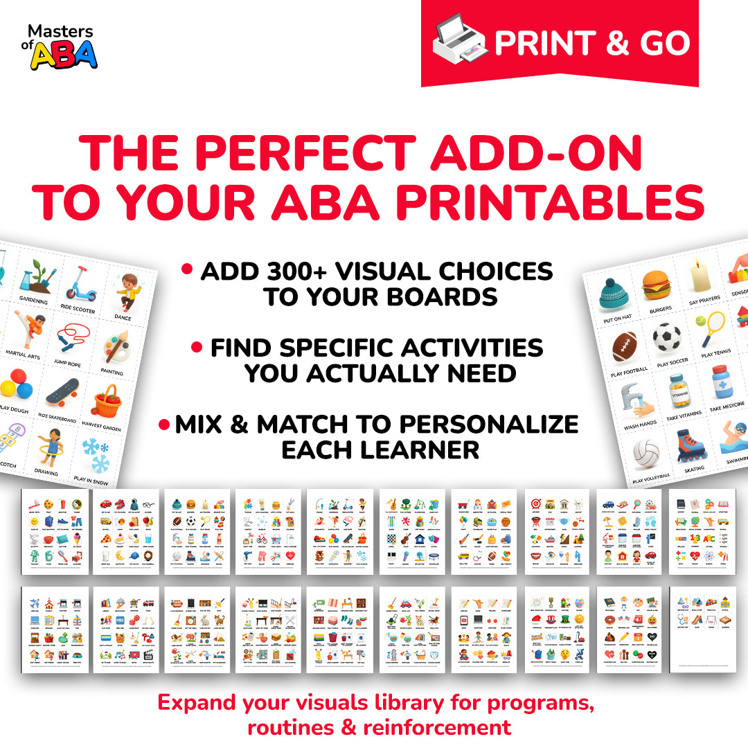 Preview of 300+ routine cards and visual schedule icons for home, school, ABA therapy, and classroom routines